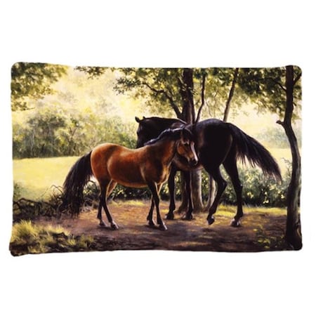 Carolines Treasures Carolines Treasures BDBA0055PILLOWCASE Horses by Daphne Baxter Fabric Standard Pillowcase BDBA0055PILLOWCASE